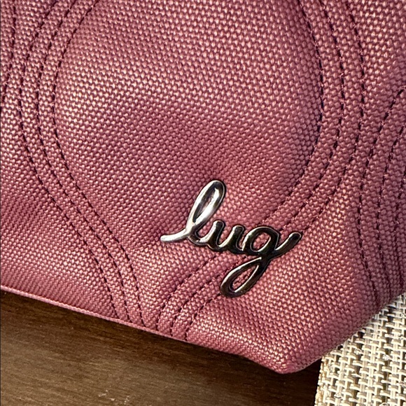 Lug Alto Wine Matte Luxe crossbody Tote Bag - Picture 2 of 10